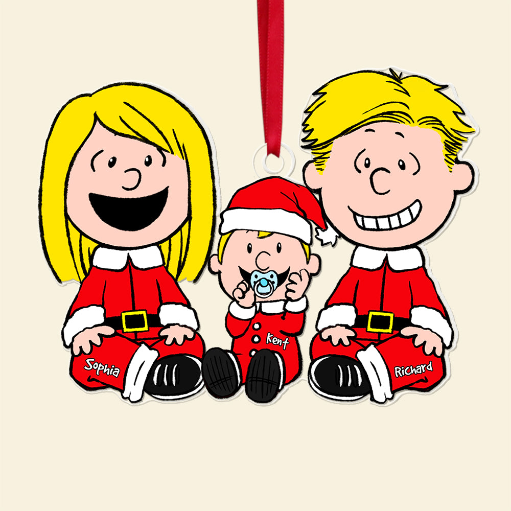Family Christmas Ornament - Personalized Gifts For Family 05acqn191124hh-NEW-Homacus