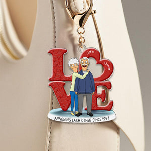 Personalized Gifts For Couple Keychain 02OHMH060225HG-Homacus