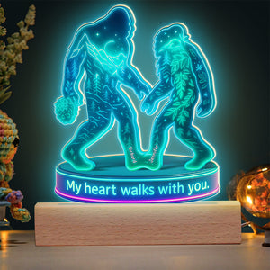 Bigfoot Couple LED Light - Personalized Gifts For Couple 02ohqn190625-Homacus