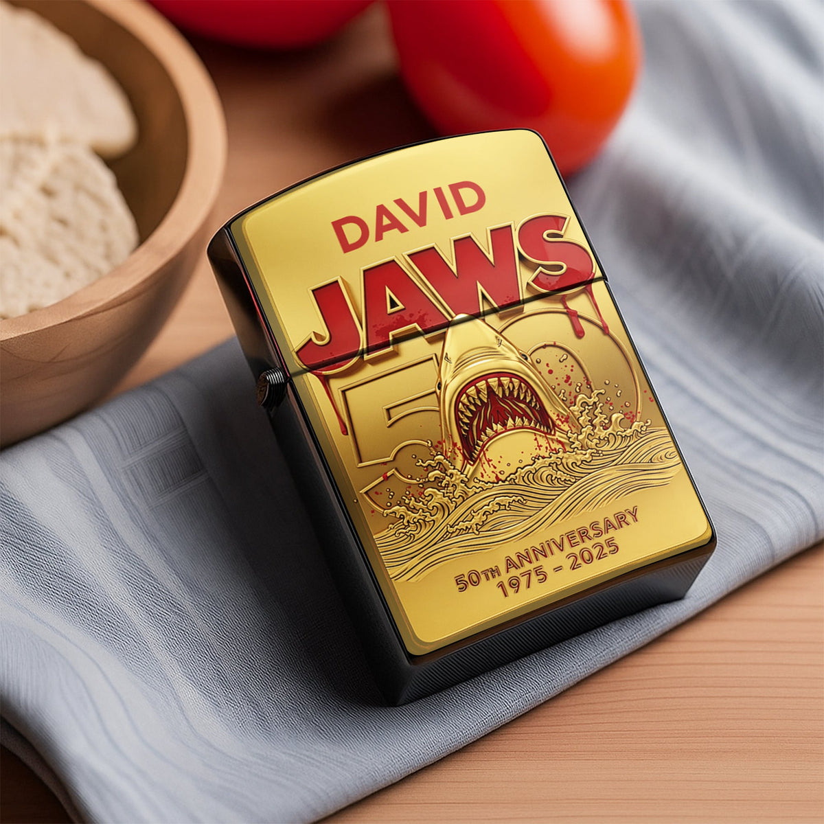 Shark and 50th Anniversary - Personalized Lighter-Homacus