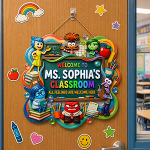 Feelings Welcome Classroom Acrylic Sign - Personalized Gifts For Teacher 06tydh220726-Homacus