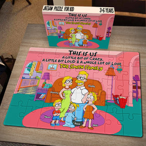 Funny Family Jigsaw Puzzle - Personalized Gifts For Family 02HULU150425PA-Homacus
