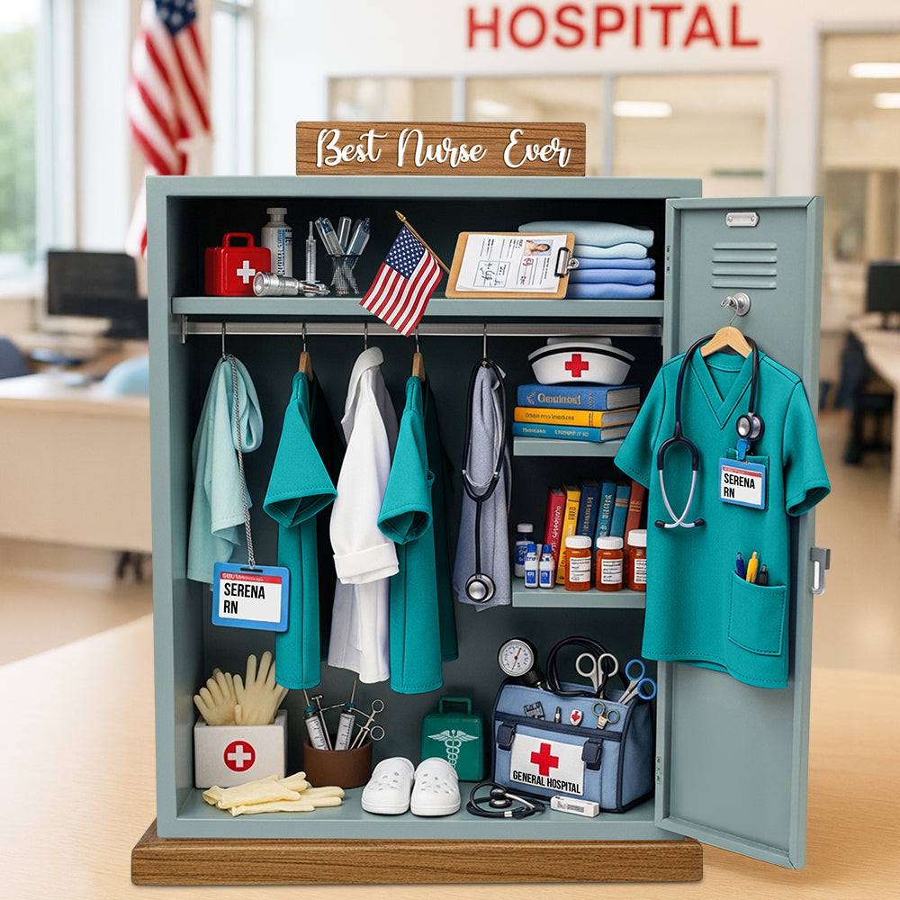 Nurse Personal Locker Acrylic Plaque Personalized Christmas Gifts For Nurse 05qhdt050625-Homacus