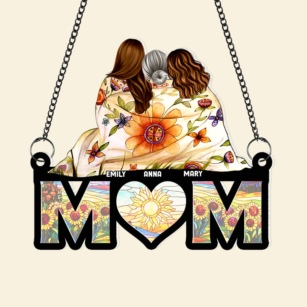 Personalized Gifts For Mom Window Hanging Suncatcher Ornament Mom And Daughters 04HUQN260225HH-Homacus