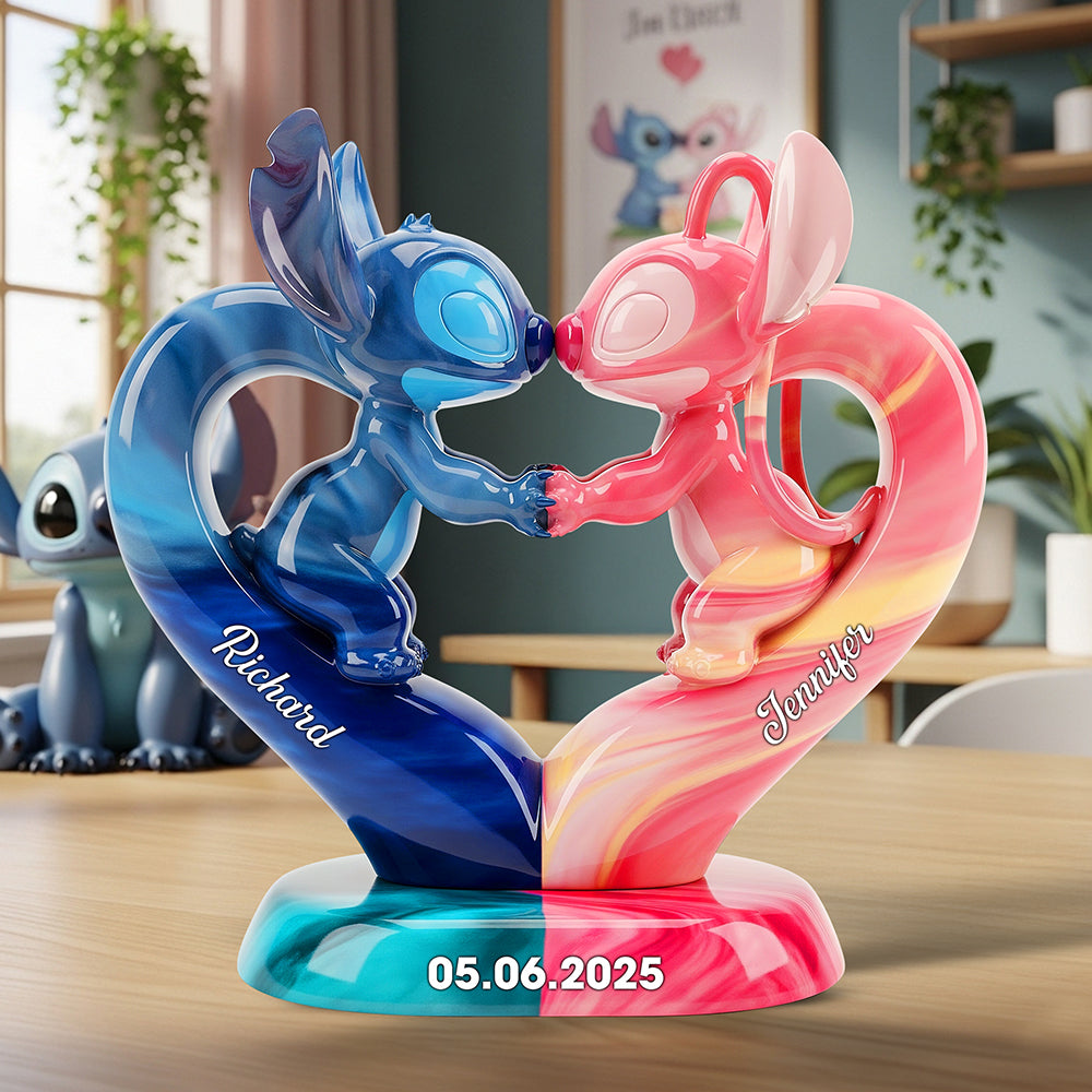 Romantic Experiment Couple Acrylic Plaque Personalized Gifts For Couple 01OHQN180625-Homacus