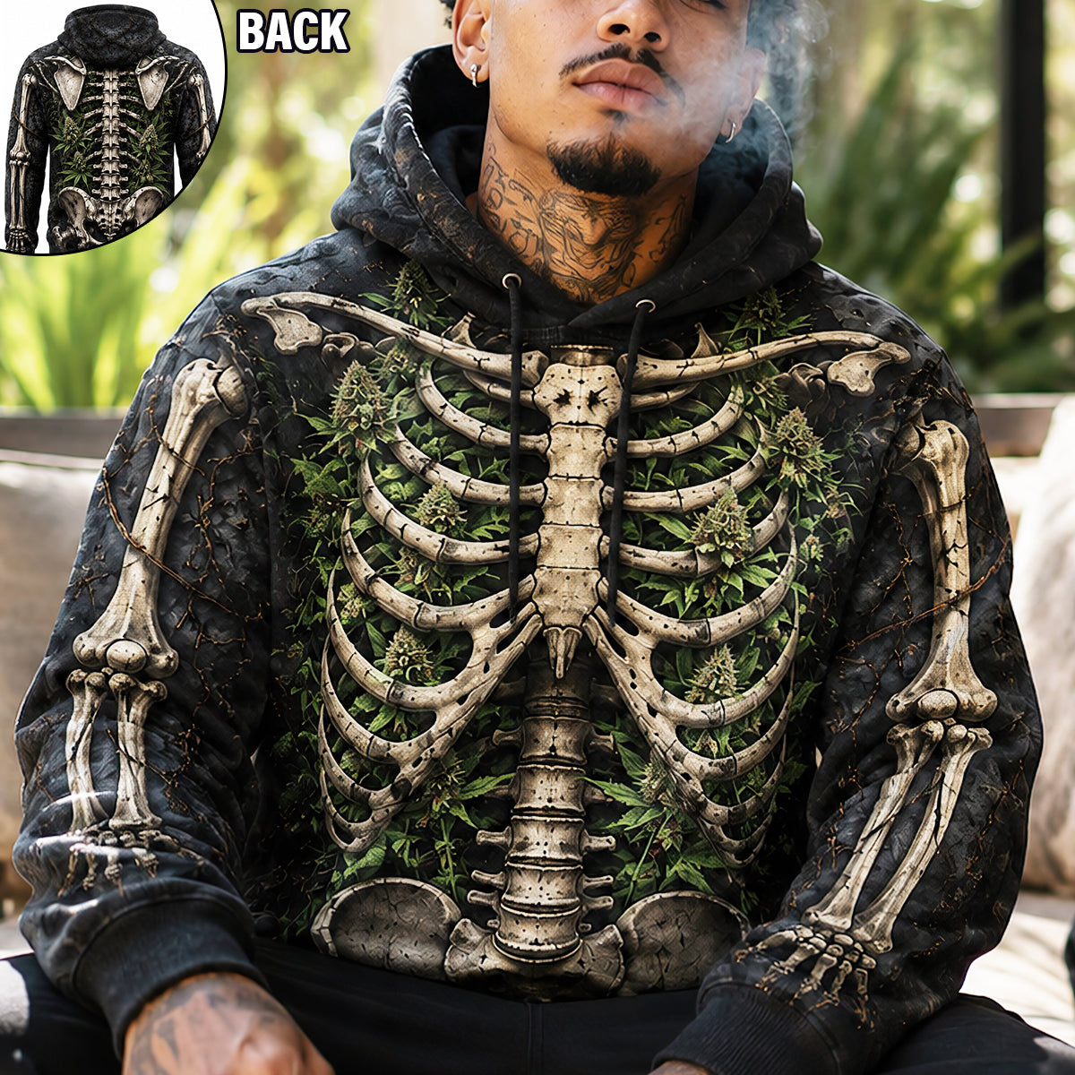 Dark Gothic Skeleton Shirt 3D Shirt - Personalized Gifts For Bud Lovers 01HUDT300726
