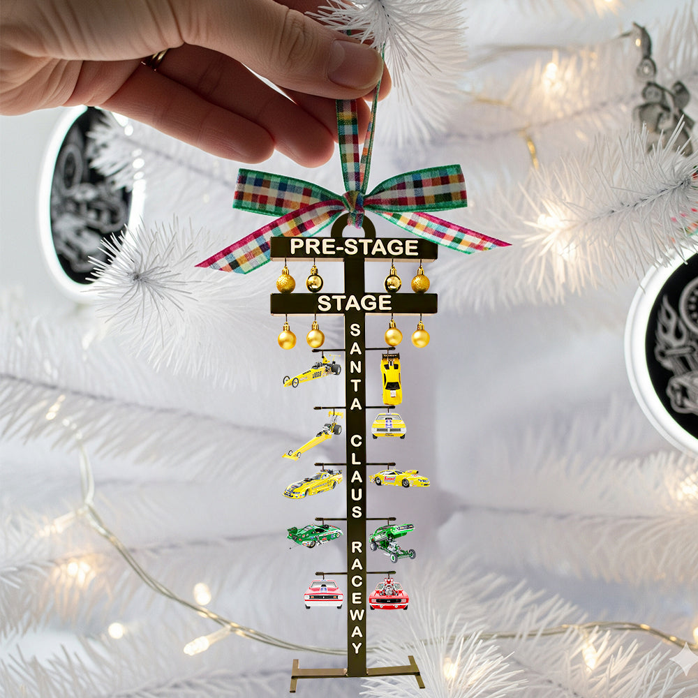 Racing Christmas Tree Ornament Personalized Gift For Car Lovers 01QHDT130925-Homacus