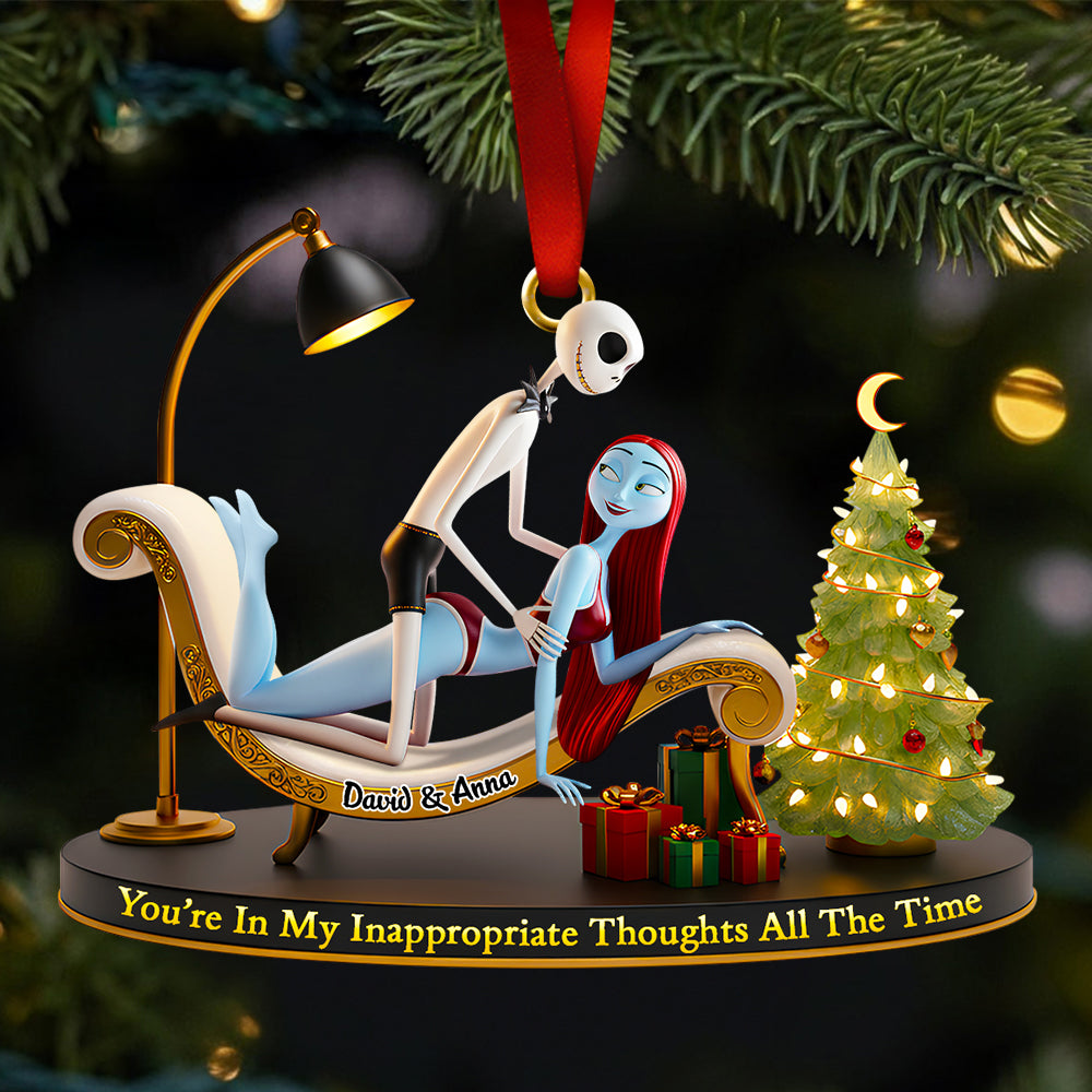 Funny Couple Christmas Ornament Personalized Gifts For Couple 01OHDT241025-Homacus
