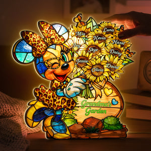 Grandma's Garden Acrylic Light Box - Personalized Gifts For Mother and Grandma 02tota130226-Homacus