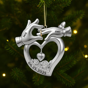 Personalized Gifts For Newlywed Couple Christmas Acrylic Ornament 02ohtn140825-Homacus