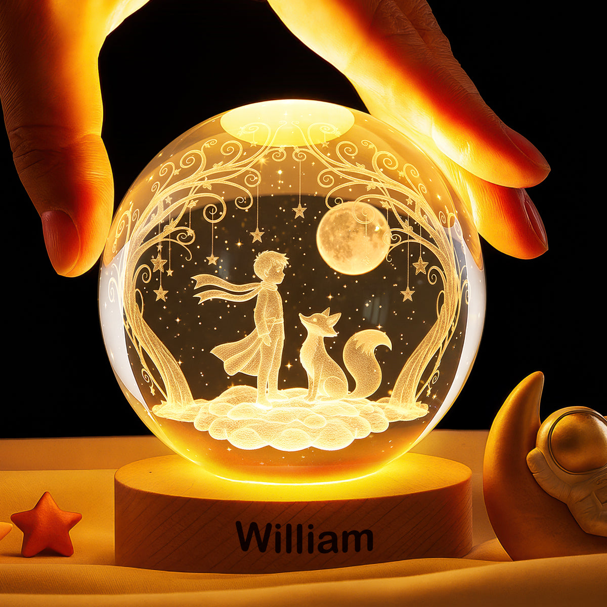Starry Dream Boy Crystal Night Light - Personalized Gift 06PALU181225-Homacus