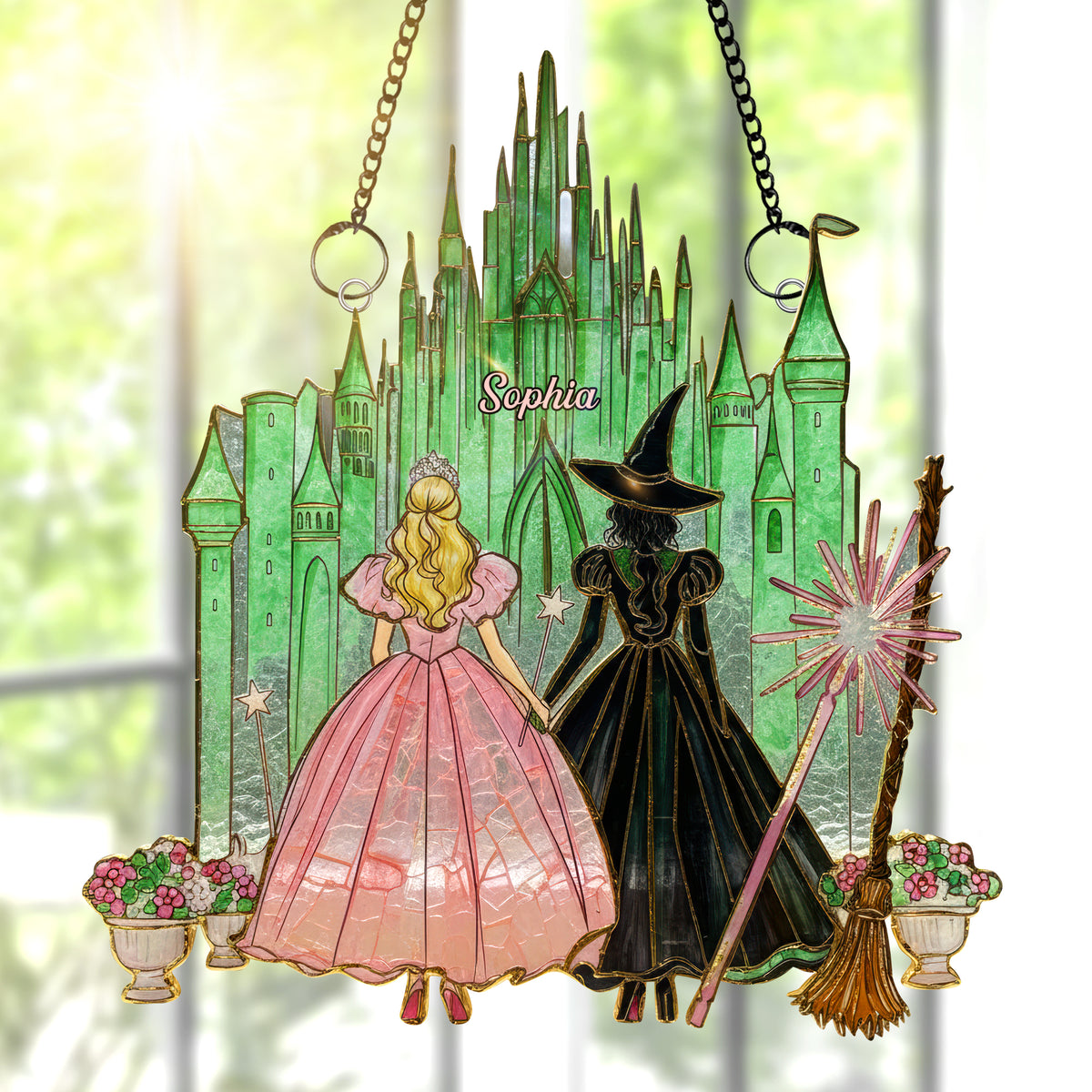 Fantasy Lovers Suncatcher Ornament – Personalized Gifts 05kiqn261125-Homacus