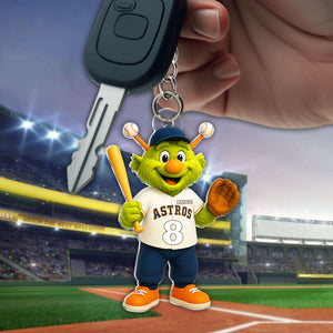 Cute Mascot Baseball Acrylic Keychain - Personalized Gifts For Baseball Lovers 04OHLU070725-Homacus
