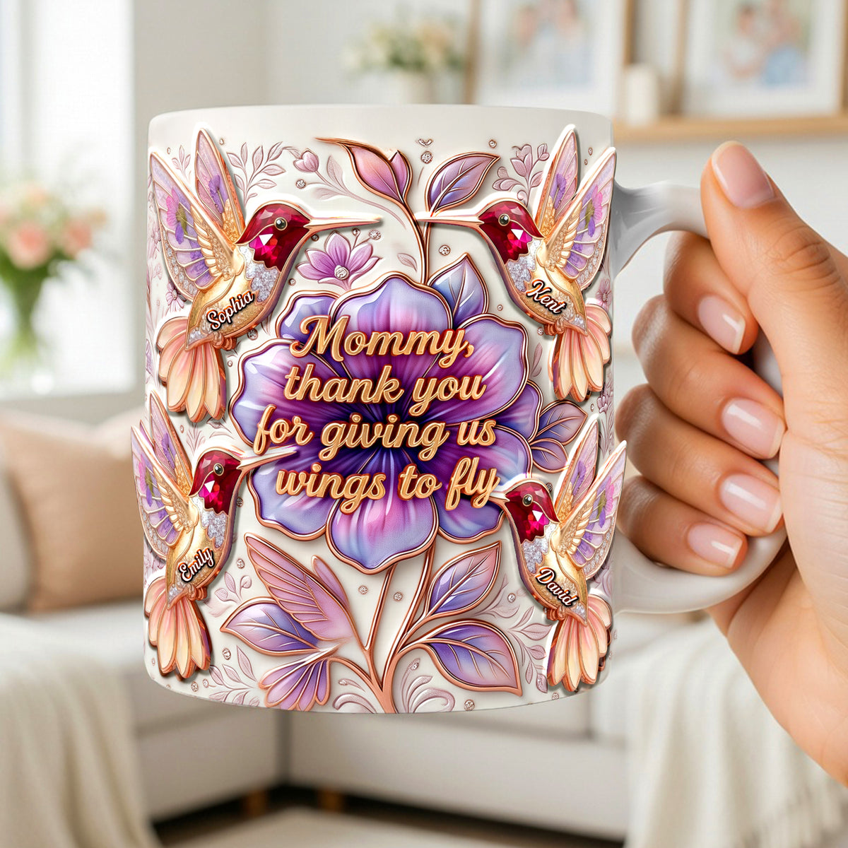 Hummingbirds Coffee Mug - Personalized Gifts For Mom 04paqn110426-Homacus