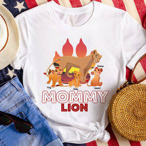 Personalized Gifts For Mom Shirt Mama Lion & Her Cubs 01OHLU220225-Homacus