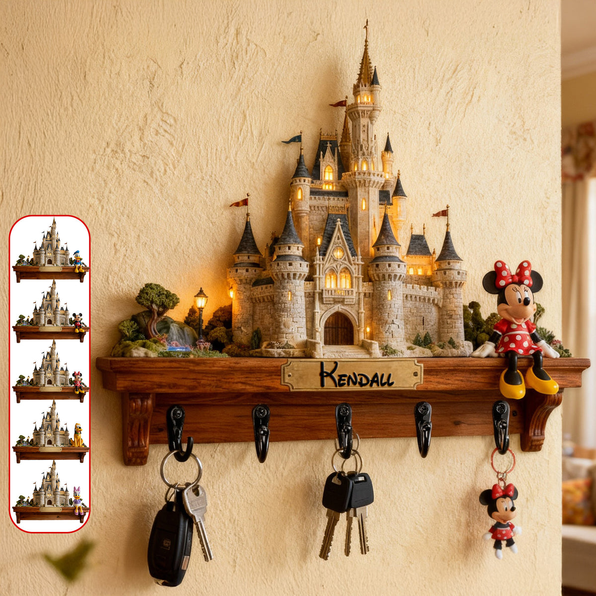 Cute Characters Key Hanger - Personalized Gifts 06kimg170126-Homacus