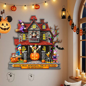 Happy Halloween Haunted Place Wood Sign - Personalized Gifts For Family 04OHLU070825-Homacus