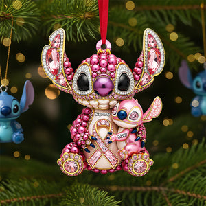 Breast Cancer Mom Ornament - Personalized Gifts For Mom 05nata060925-Homacus