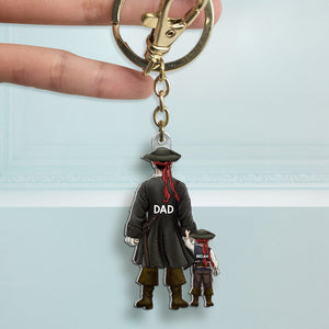 Adventure Pirates Dad Acrylic Keychain - Personalized Gift For Dad 01QHHU210525PA-Homacus