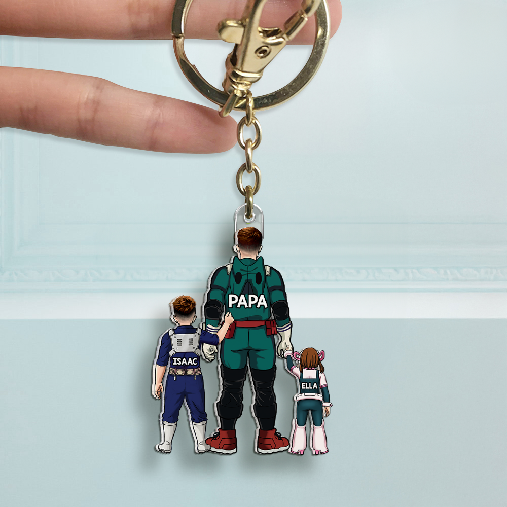 Super Dad Keychain - Personalized Gifts For Dad 01qhhu200525-Homacus