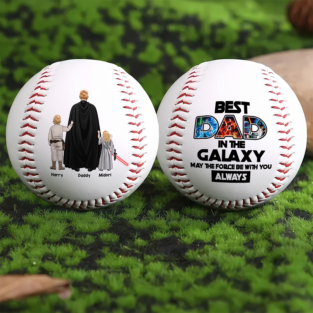 Personalized Gift For Dad Baseball Father's Day - Best Dad In The Galaxy 062ACHU050425HHHG-Homacus