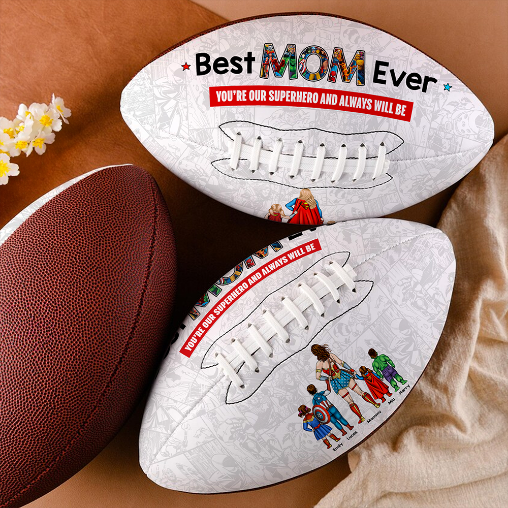 Personalized Gift For Mom American Football Mother's Day Super Mom 01ACHU030425PA-Homacus