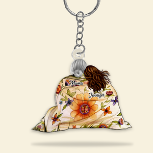 Personalized Gifts For Mom Keychain Mom And Daughters 02QHHU250225HH-Homacus