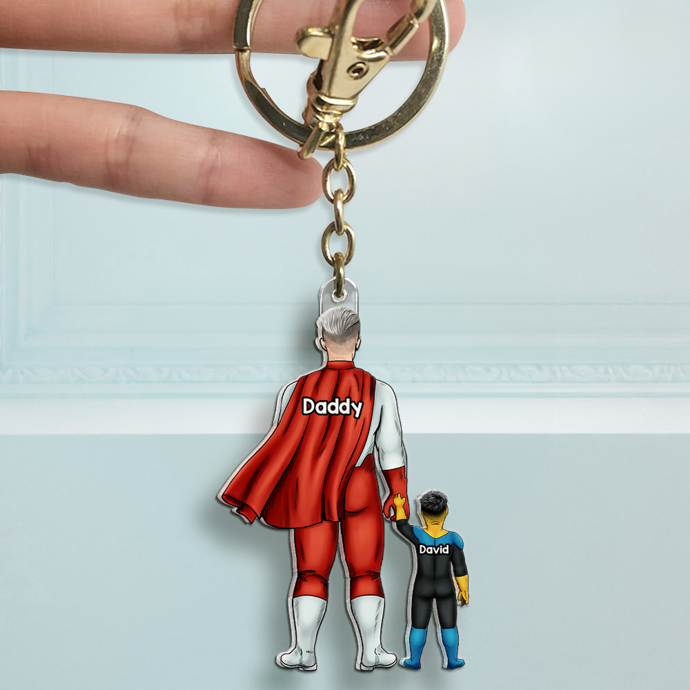 Energy Dad Acrylic Keychain - Personalized Gifts For Dad 03QHHU210525HG-Homacus