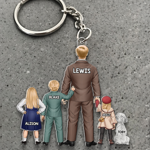 Dad Keychain - Personalized Gifts For Dad 09qhhu020525pa-Homacus