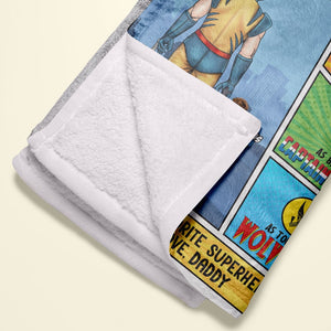 Personalized Gifts For Children Blanket 05huti120724pa Child holding Father's Hand-Homacus