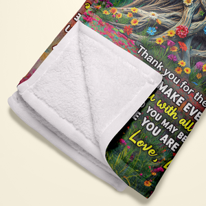 Personalized Gifts For Mom Blanket 02hupu170225 You Are The World-Homacus