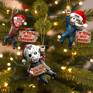 Creepy Jolly Christmas Ornament, Personalized Gifts For Horror Fans 01qhtn150925-Homacus