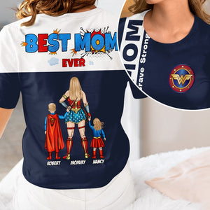 Personalized Gifts For Mom Shirt Super Mom Brave Strong Smart 01todt100425pa-Homacus