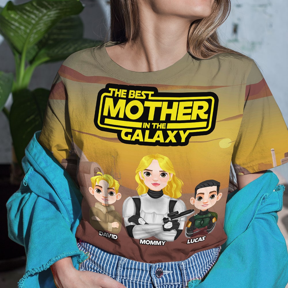 Personalized Gifts For Mom Shirt 05natn180225hg The Best Mother In The Galaxy-Homacus