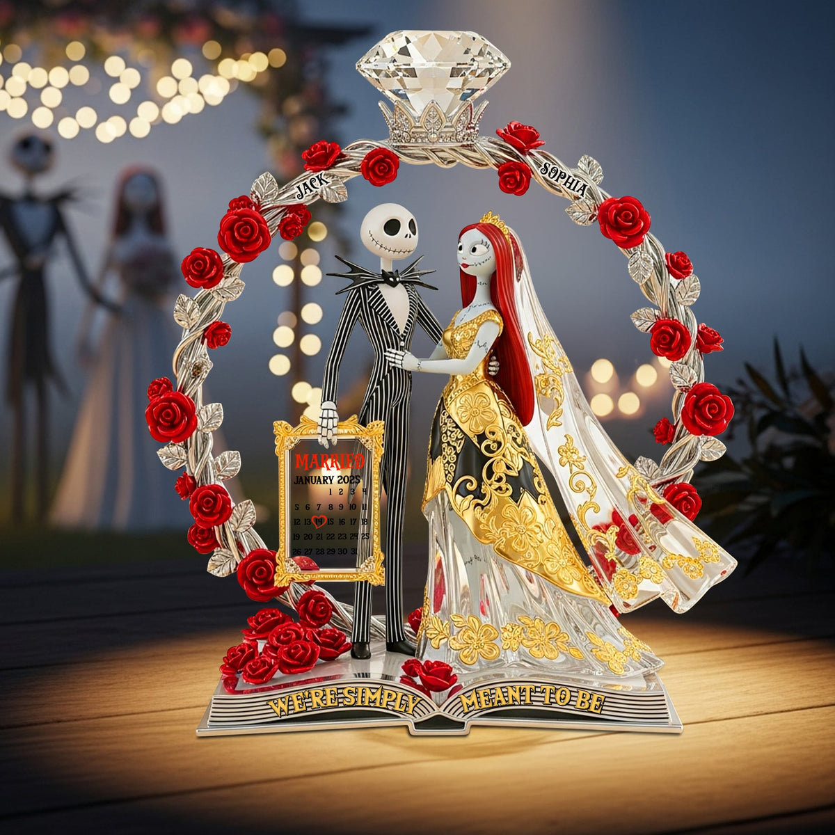 Personalized Anniversary Gifts For Nightmare Couple Acrylic Plaque 01tgtn230625-Homacus