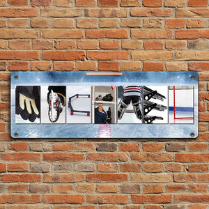 Personalized Gifts For Ice Hockey Lovers Name Art Metal Sign-Homacus