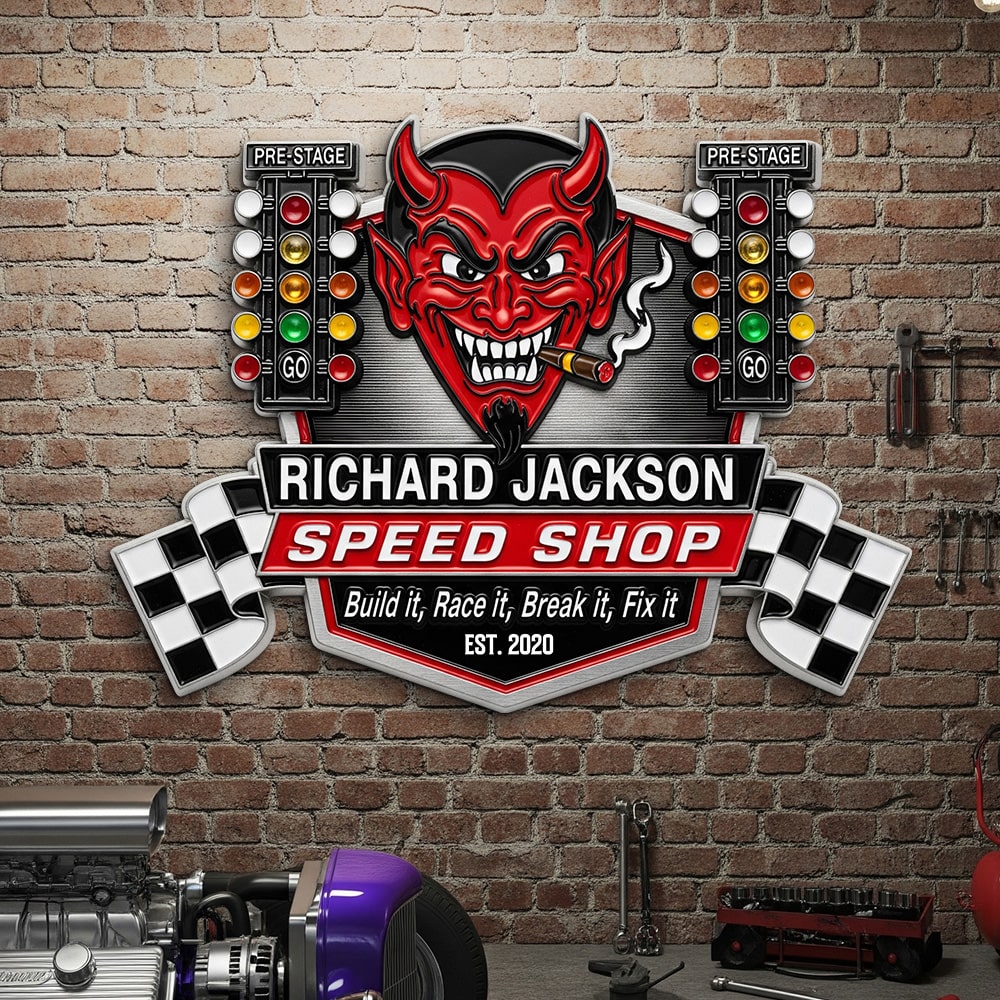 Horror Drag Racing Metal Sign - Personalized Christmas Gifts For Racing Lovers 06natn300625-Homacus