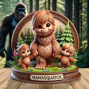 Personalized Gifts For Mom Big Foot Plaque Mamasquatch 04katn150425-Homacus