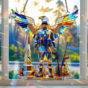 Veteran Suncatcher - Personalized Gifts For Veteran 02tgtn040825-Homacus