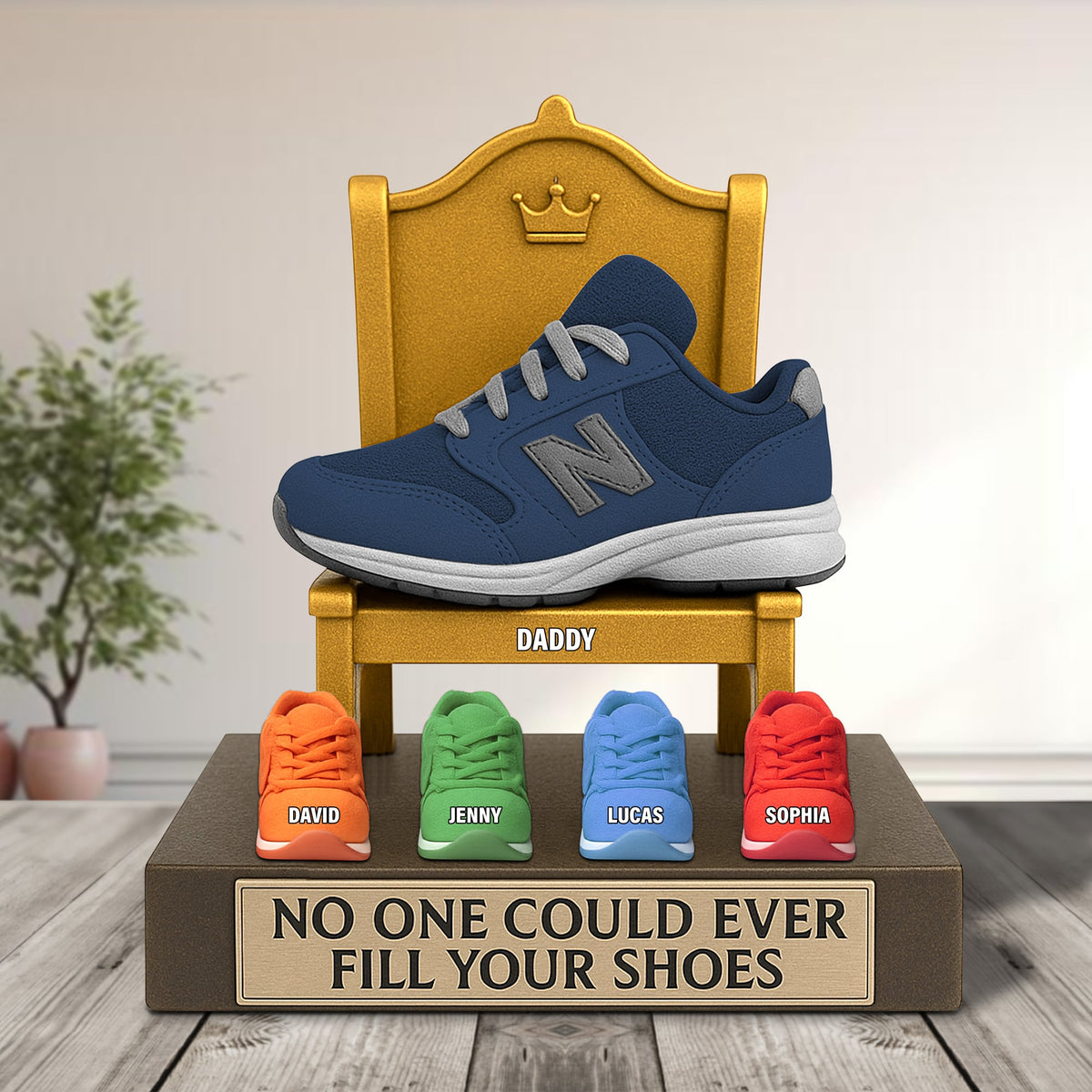 Sneaker Dad Plaque - Personalized Gifts For Dad 02natn060525-Homacus