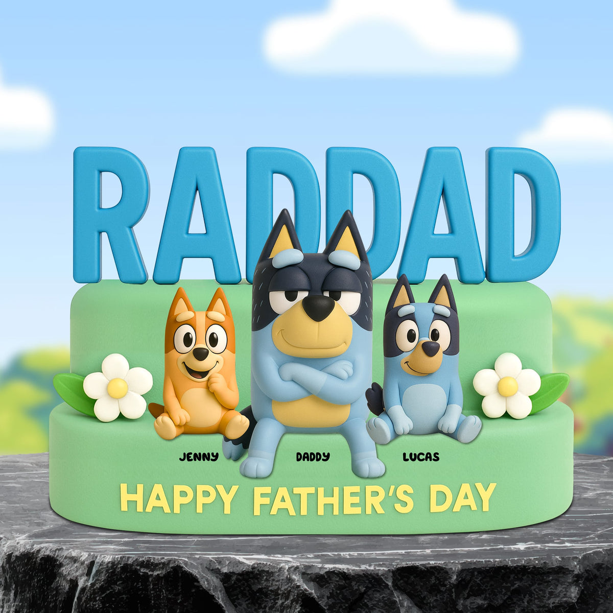 Rad Dad Plaque Personalized Gifts For Dad 05natn120525-Homacus