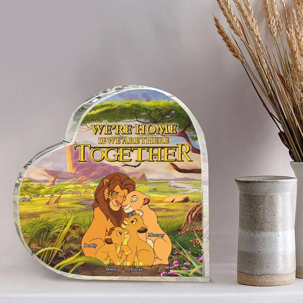 Personalized Gifts For Family Heart Plaque 04totn261224hg We're Home If We Are There Together-Homacus