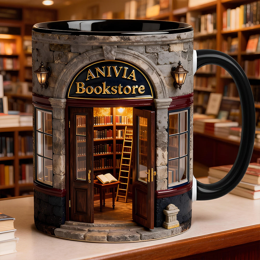 Bookstore Accent Mug - Personalized Gifts For Book Lovers 02KIDT230126-Homacus