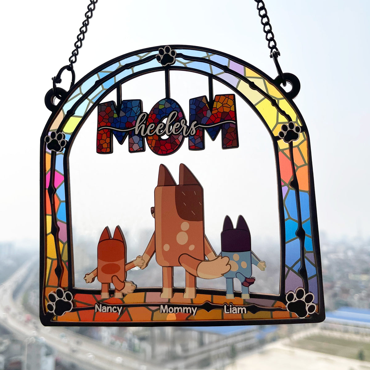 Personalized Gifts For Mom Window Hanging Suncatcher Ornament 03ohpu140225-Homacus