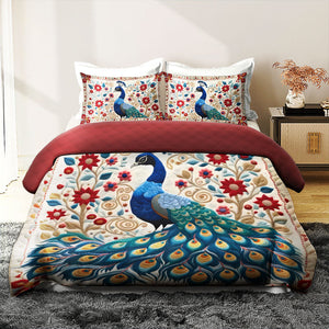 Personalized Gifts For Peacock Quilt Bed Set 04huti210125-Homacus