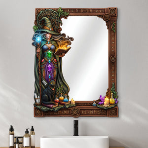 Mysterious Wall Hanging Mirror Personalized Gifts For Witch Lovers 02totn010825-Homacus