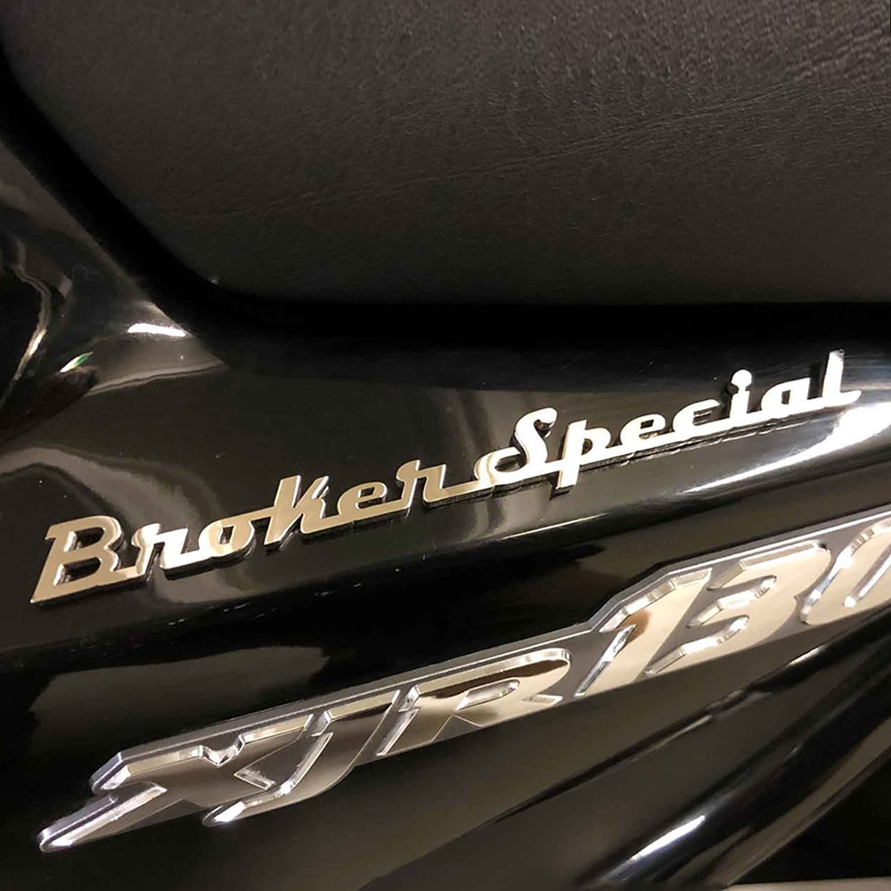 3D Letters Name Custom Metal Car Emblems With Double-sided Adhesive Tape-Homacus