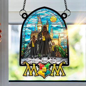 Personalized Gifts For Mom Window Hanging Suncatcher Ornament Mother's Day Wizard Mom 04HULU270325TM-Homacus