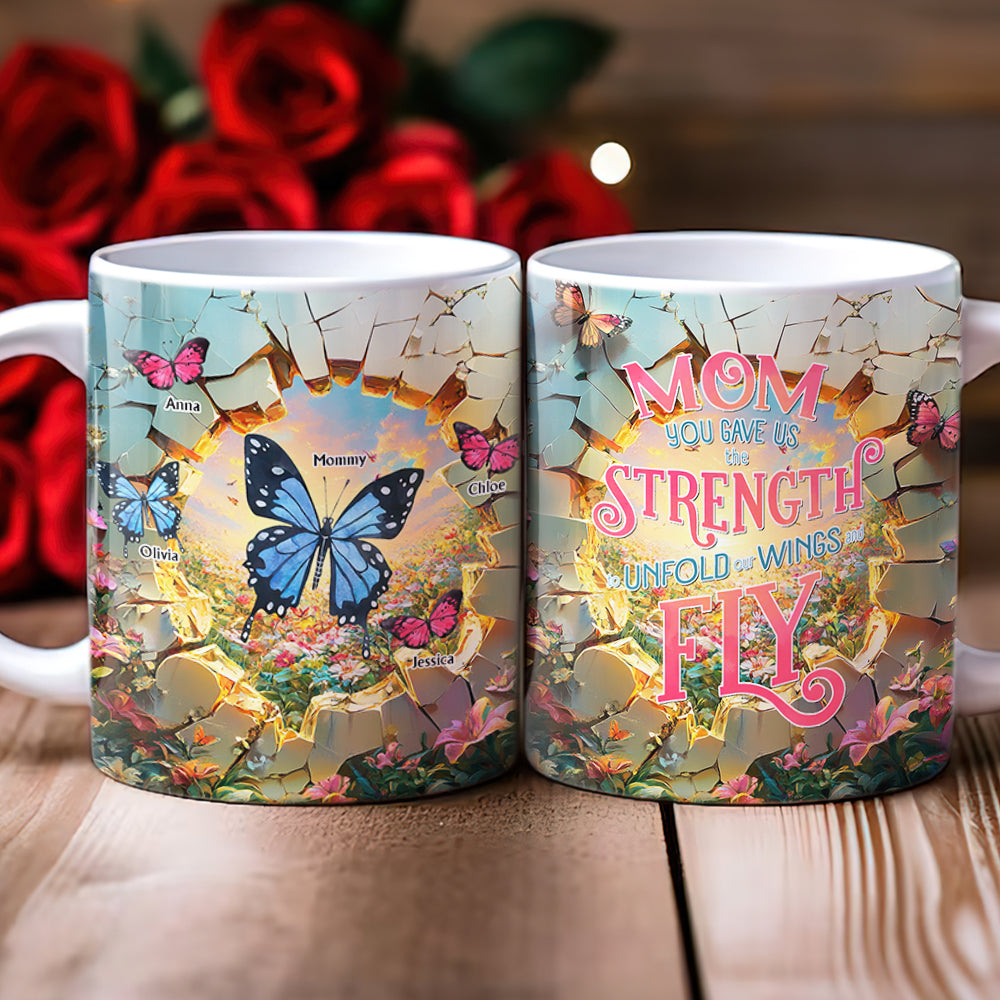 Personalized Gifts For Mom Coffee Mug, Butterfly 03TGDT310325-Homacus