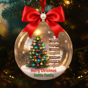 Family Tree Christmas Ornament – Personalized Gifts For Family 01hyqn191125-Homacus